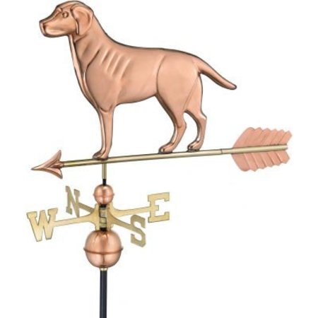 GOOD DIRECTIONS Good Directions Labrador Retriever Weathervane w/ Arrow, Polished Copper 560PA